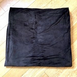 Brown velvet curtains